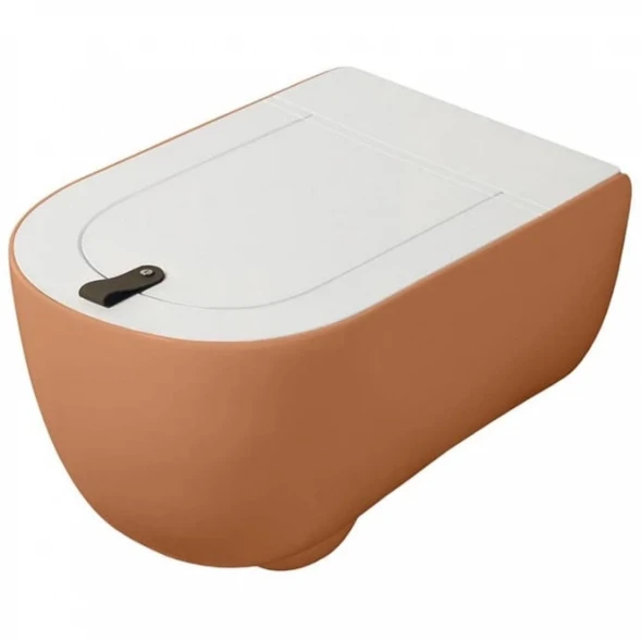Унитаз подвесной Artceram The One THV001 13 00 arancio cammeo  безободковый, оранжевый