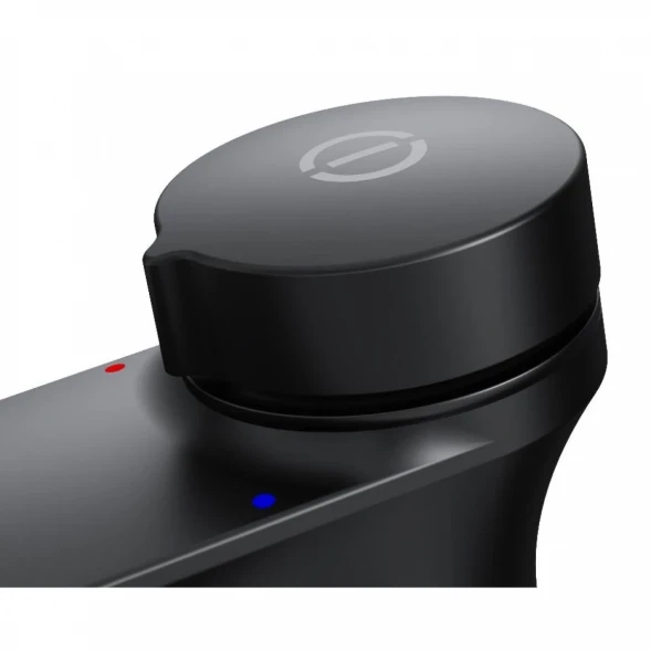 Смеситель для раковины Am.Pm Inspire 2.0 F50A02522 без донного клапана, черный матовый