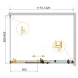 Душевой уголок 120x90 см Cezares STYLUS-SOFT-AH-1-120/90-C-Cr прозрачное