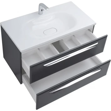 Тумба Grafito 89,8 см Cezares Eco ECO-900-2C-SO-GR-P