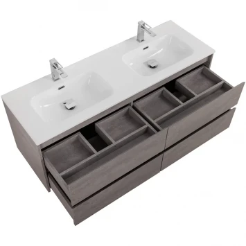 Тумба под раковину BelBagno Kraft KRAFT-1200-4C-SO-2-CG 120 см, подвесная, Cemento Grigio