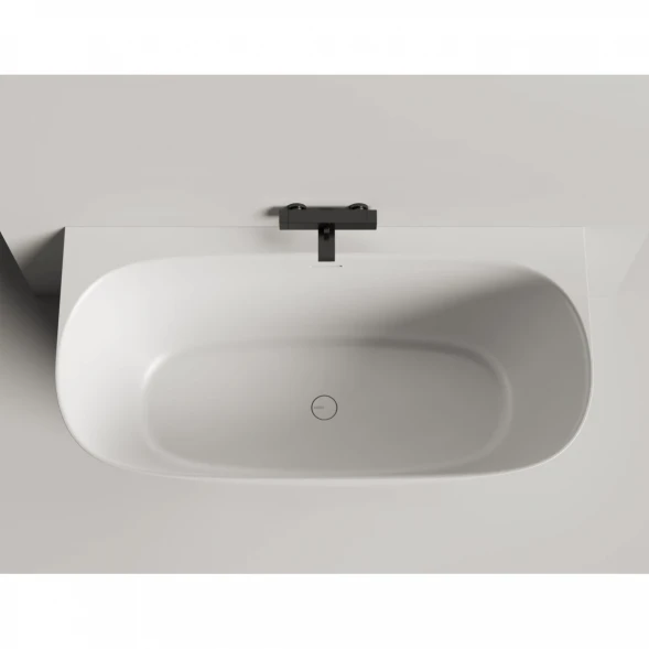 Ванна из литьевого мрамора Salini S-Stone Sofia Wall 102527M 160x80 см, белый матовый