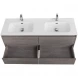Тумба под раковину BelBagno Kraft KRAFT-1400-4C-SO-2-CG 140 см, подвесная, Cemento Grigio