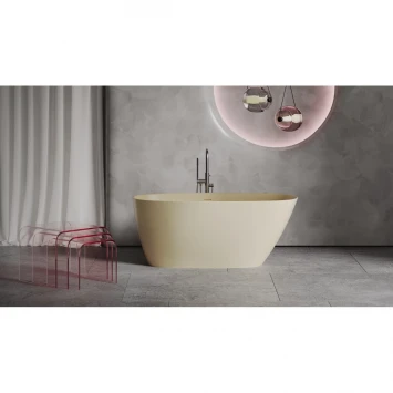 Ванна из литьевого мрамора Salini S-Stone Sofia 102528MF 150x75 см, отдельностоящая, покраска по RAL матовый полностью