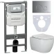 Комплект подвесной унитаз Ceramica Nova Play CN3001 + система инсталляции Ceramica Nova Envision Round CN1001CH + CN1000