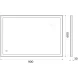 Зеркало 90x60 см BelBagno SPC-GRT-900-600-LED-TCH