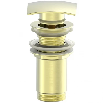Донный клапан для раковины Wonzon &amp; Woghand WW-88SS08-BG без перелива, золотой матовый