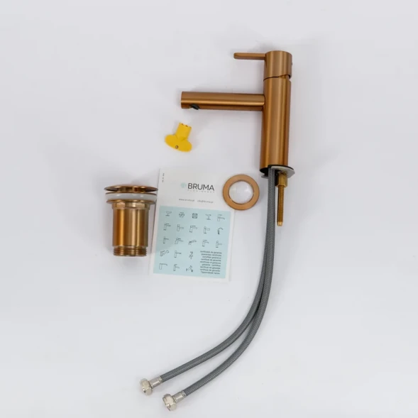 Смеситель для раковины с донным клапаном Cezares Leaf LEAF-LSM1-SS