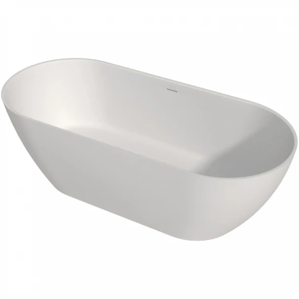 Ванна из литьевого мрамора Whitecross Tawna 0218.165080.200 165,5x79,5 см, отдельностоящая, белый матовый