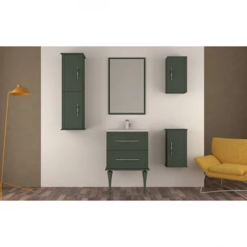 Зеркало Cezares Tiffany 45086 58,6x90 см, с LED-подсветкой, антизапотеванием, Verde Opaco