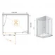 Душевой уголок Cezares Bergamo 120x100 см прозрачное стекло BERGAMO-W-AH-1-120/100-C-Cr-R