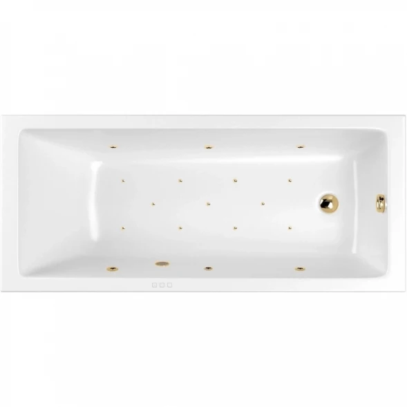 Акриловая гидромассажная ванна 169,5x70 см Whitecross Wave Slim 0111.170070.100.RELAX.GL