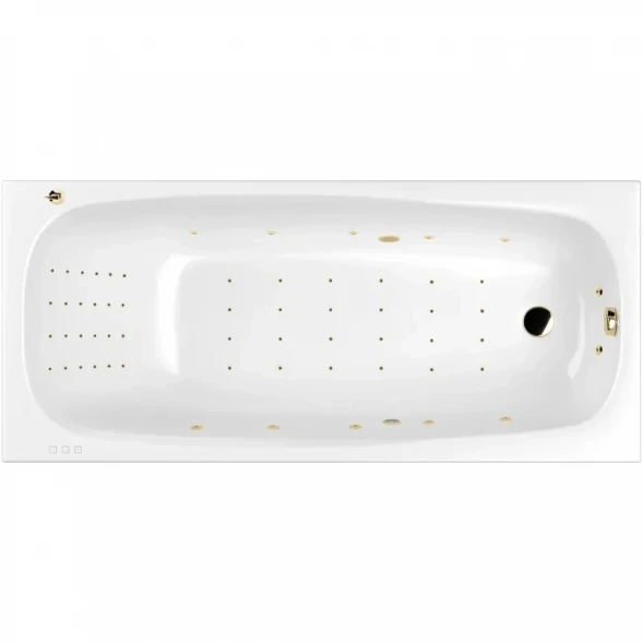 Акриловая ванна Whitecross Layla 0102.180080.100.NANO.GL 180x80 см, с гидромассажем, белый