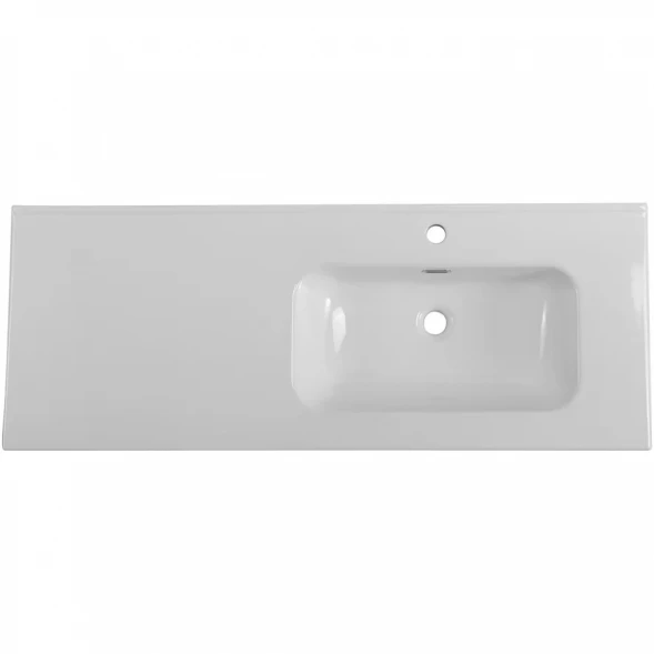 Раковина BelBagno BB1200ETL-R 121x46,5 см R, накладная, белый