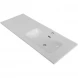 Раковина BelBagno BB1200ETL-R 121x46,5 см R, накладная, белый