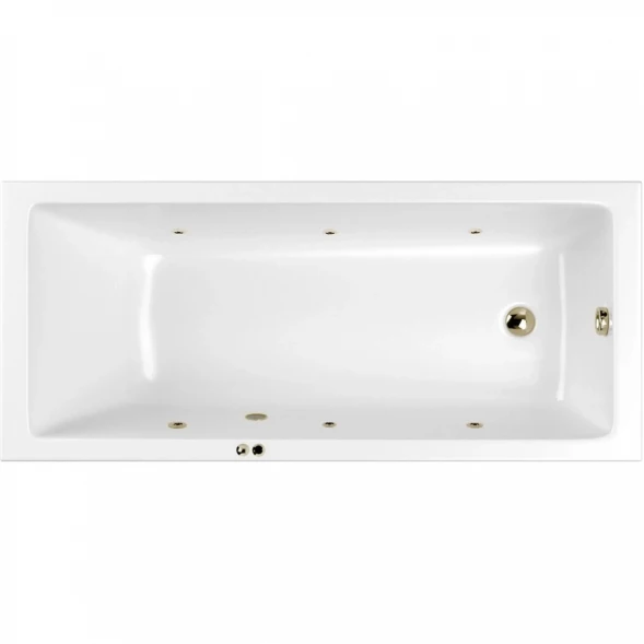 Акриловая гидромассажная ванна 169,5x70 см Whitecross Wave Slim 0111.170070.100.SOFT.BR