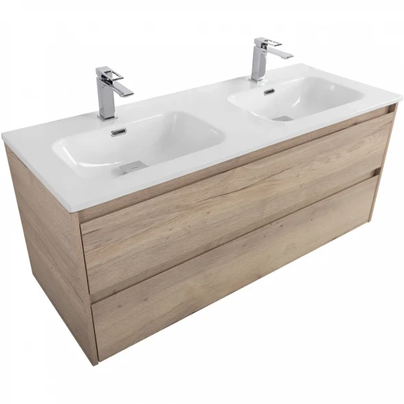 Тумба под раковину BelBagno Kraft KRAFT-1200-2C-SO-2-RGB 120 см, подвесная, Rovere Galifax Bianco