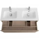 Тумба под раковину BelBagno Kraft KRAFT-1200-2C-SO-2-RGB 120 см, подвесная, Rovere Galifax Bianco