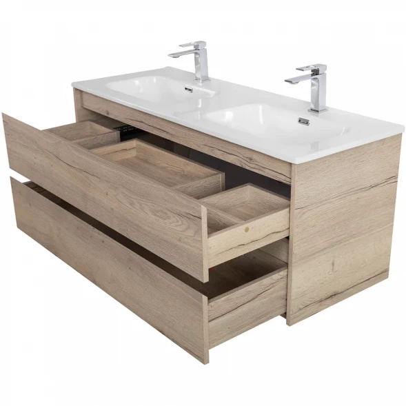 Тумба под раковину BelBagno Kraft KRAFT-1200-2C-SO-2-RGB 120 см, подвесная, Rovere Galifax Bianco