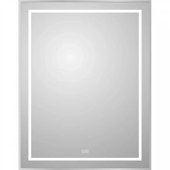 Зеркало BelBagno Kraft SPC-KRAFT-700-900-LED-TCH-WARM 70x90 см, с LED-подсветкой, сенсорным выключателем, антизапотеванием, алюминий