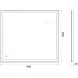 Зеркало 90x80 см BelBagno SPC-GRT-900-800-LED-TCH