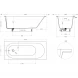 Ванна из литьевого мрамора Salini S-Sense Ornella Kit 102416GF 160x70 см, покраска по RAL глянец полностью
