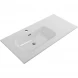 Раковина BelBagno BB1000ETL-L 101x46,5 см L, накладная, белый