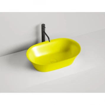 Раковина-чаша Salini S-Sense Mona 110811GF 60x39 см, накладная, покраска по RAL глянец полностью