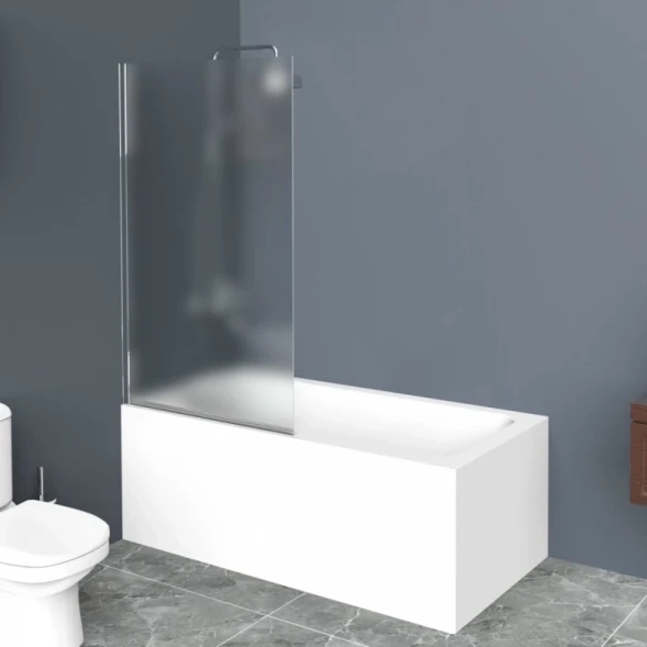 Шторка для ванны 80 см BelBagno UNO-V-1-80/150-P-Cr текстурное стекло