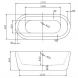 Акриловая ванна BelBagno BB29 177x80,5 см, отдельностоящая, белый