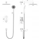 Душевой комплект Wonzon &amp; Woghand Frame WW-88939010-BG 300 мм, со смесителем, золотой матовый