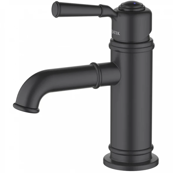 Смеситель для раковины Aquatek Классик AQ1510MB без донного клапана, черный матовый