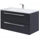 Тумба Grafito 74,6 см Cezares Eco ECO-750-2C-SO-GR-P