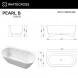Ванна из литьевого мрамора Whitecross Pearl B 0215.155078.200 155x78 см, белый матовый