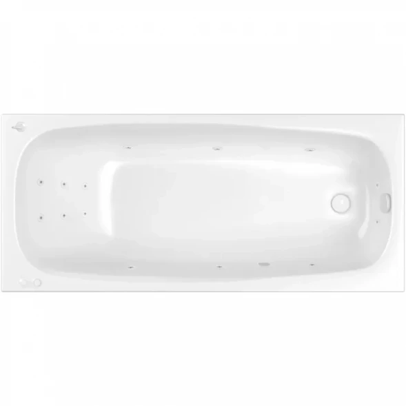 Акриловая ванна Whitecross Layla 0102.180080.100.SMART.WH 180x80 см, с гидромассажем, белый