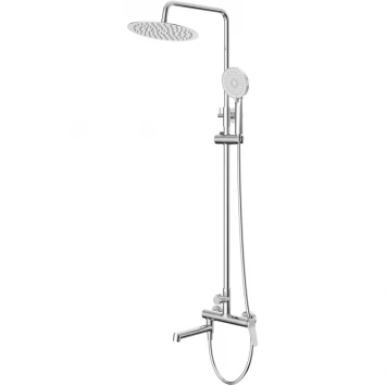 Душевая система BelBagno Unique UNIQUE-VSCM-CRM 250 мм, со смесителем, хром
