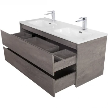 Тумба под раковину BelBagno Kraft KRAFT-1200-2C-SO-2-CG 120 см, подвесная, Cemento Grigio