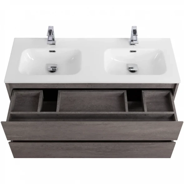 Тумба под раковину BelBagno Kraft KRAFT-1200-2C-SO-2-CG 120 см, подвесная, Cemento Grigio