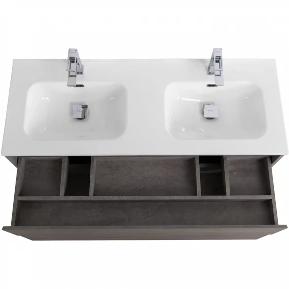 Тумба под раковину BelBagno Kraft KRAFT-1200-2C-SO-2-CG 120 см, подвесная, Cemento Grigio