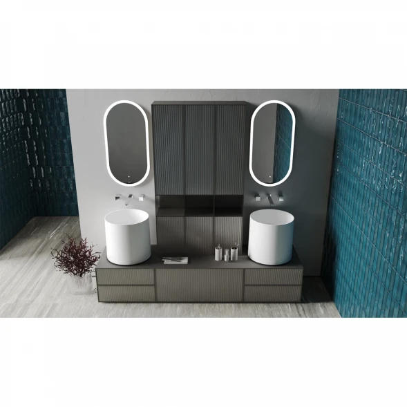 Зеркало Salini Armonia 27MА.02.450.900 45x90 см, с LED-подсветкой, сенсорным выключателем, диммером