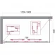 Душевой уголок 150-180x80 см BelBagno UNIQUE-AH-21-150/180-80-M-Cr матовое