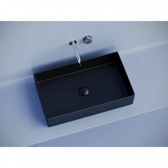 Раковина-чаша Ceramica Nova Element CN6070MB 60,1x36,1 см, накладная, черный матовый