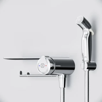 Гигиенический душ Am.Pm X-Joy TouchReel F0H85A800 со смесителем, хром