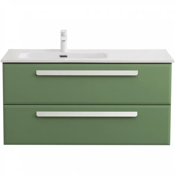 Тумба под раковину Cezares Eco ECO-CER-N-1000-2C-SO-PS-P-L 100 см L, подвесная, фисташковый матовый