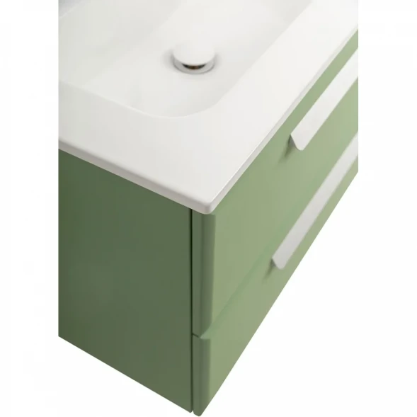 Тумба под раковину Cezares Eco ECO-CER-N-1000-2C-SO-PS-P-L 100 см L, подвесная, фисташковый матовый