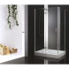 Душевой уголок Cezares Bergamo 100x80 см текстурное стекло BERGAMO-W-AH-1-100/80-P-Cr-L