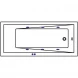 Акриловая гидромассажная ванна 169,5x70 см Whitecross Wave Slim 0111.170070.100.SOFT.GL