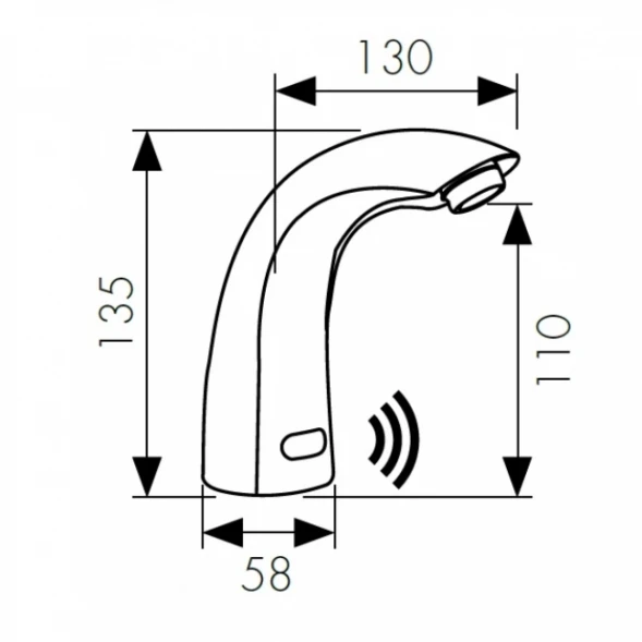 Смеситель для раковины бесконтактный Kaiser Sensor 38411