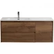 Тумба под раковину BelBagno Kraft KRAFT-1200-2C-1A-SO-RT-L 120 см L, подвесная, Rovere Tabacco