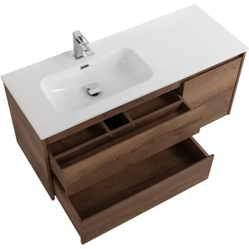 Тумба под раковину BelBagno Kraft KRAFT-1200-2C-1A-SO-RT-L 120 см L, подвесная, Rovere Tabacco